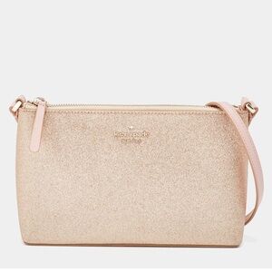 Rare Kate Spade New York Joeley Glitter Ramey Crossbody Bag - Rose Gold
